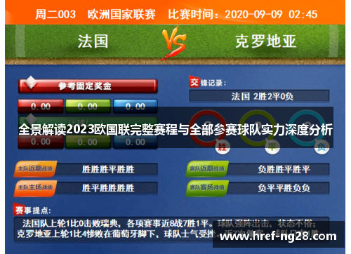 全景解读2023欧国联完整赛程与全部参赛球队实力深度分析 全景解读2023欧国联完整赛程与全部参赛球队实力深度分析