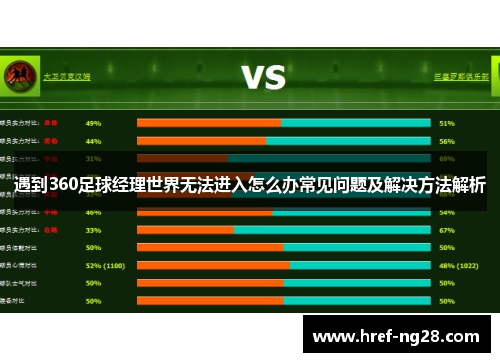遇到360足球经理世界无法进入怎么办常见问题及解决方法解析